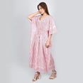 thumbnail image 5 of Fabric VenueHand Block Printed Cotton Summer Caftan Dress, 5 of 7