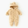 thumbnail image 2 of AherBiu Baby Clothes Fleece Rompers Snowsuit Coats Long Sleeve Zip up Ear Hooded Onesie Winter Outfits, 2 of 7