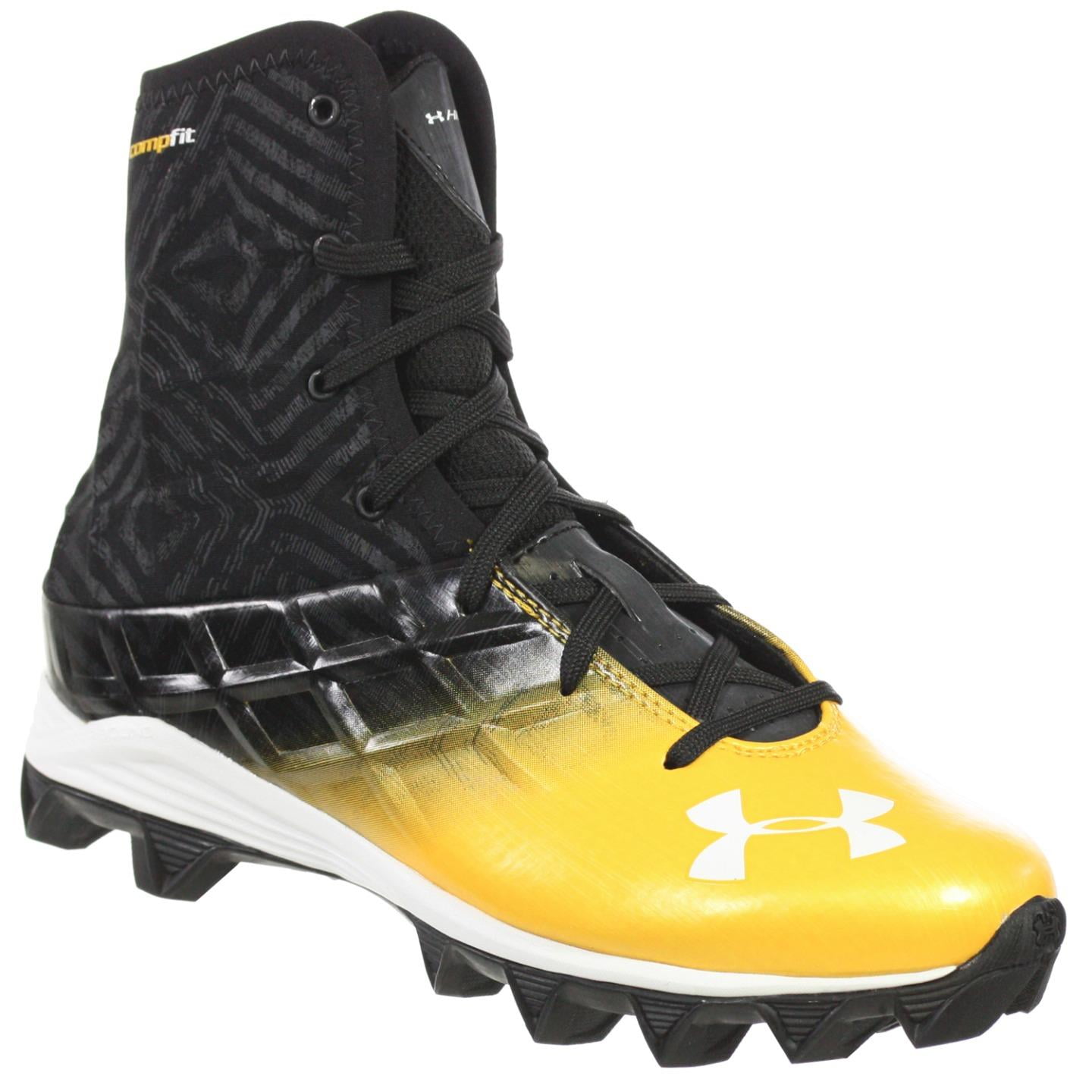 black and gold youth football cleats