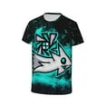 thumbnail image 4 of Geometry Dash Ship Youth Kids Fashion T-Shirt Graphic Short Sleeve Shirt Tees Teenage T-Shirt For Boy Girl, 4 of 9