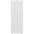 thumbnail image 4 of JERFIT White Freestanding Wardrobe Closet with Doors, 4 Shelves for Bedroom, Closet Organizer, Space Saving Storage Cabinet for Bedroom, Apartment, Laundry Room, 4 of 8