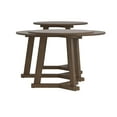 thumbnail image 6 of 3-Piece Round Occasional Table Set Natural Walnut, 6 of 7