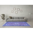 thumbnail image 3 of Ahgly Company Indoor Square Persian Blue Traditional Area Rugs, 4' Square, 3 of 4