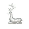 thumbnail image 3 of Universal Statues Commercial Sitting Reindeer Fiberglass Outdoor Christmas Decoration - 54" - Silver, 3 of 3
