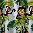 thumbnail image 5 of Orinice Fabric Shower Curtain,Tropical Jungle Animals Monkey Cartoon Forest Green Leaves Banana Tree Funny Polyester Designer Cloth, Print Decorative Bathroom Curtains Include Hooks Set 36x72, 5 of 7