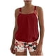 thumbnail image 1 of Traje de baño de dos piezas para mujer, tankini, estampado de hojas, bikini dividido, traje de baño de dos piezas para mujer, tankinis, trajes de baño de 2 piezas para mujer, trajes de baño para mujer, 1 of 7