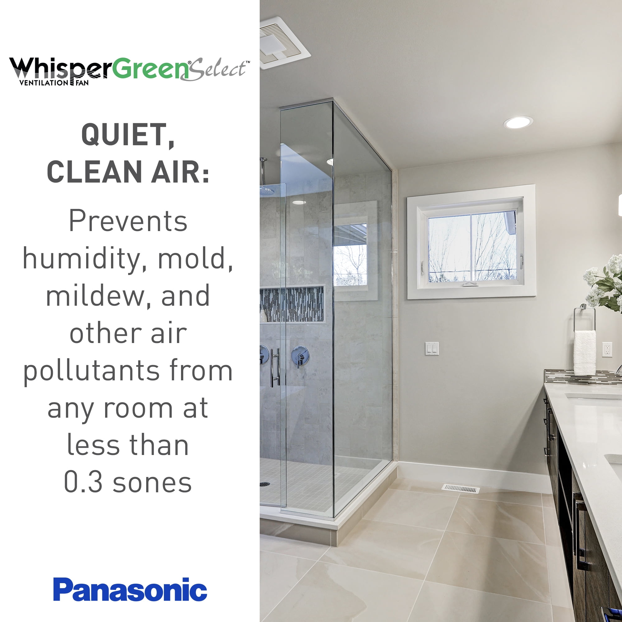 Panasonic FV-CSVK1 WhisperGreen Select Condensation Sensor Module Humidity Control, Adjustable