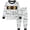 2# White, variant on FEDPOP Toddler Boys Girls Halloween Pajamas Kids 2 Pieces Allover Prints Jammies Set Pjs Sleepwear 3T