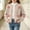 Beige D, variant on Girls Open Front Knit Cardigan Long Sleeve Crew Neck Solid Color Sweater for Kids Pink B 8-10 Years