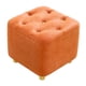 thumbnail image 3 of Taburete para pies Macarena Reposapiés acolchado antideslizante estable pequeño para vestidor Entrada Hogar Naranja, 3 of 8