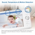 thumbnail image 4 of VTech RM7766-2HD RM77662HD Sistema de vigilancia para bebés con vídeo inteligente Wi-Fi 1080p, 2 cámaras, giro e inclinación de 360°, con pantalla de 7 pulgadas. Pantalla, luz nocturna y acceso remoto, 4 of 5