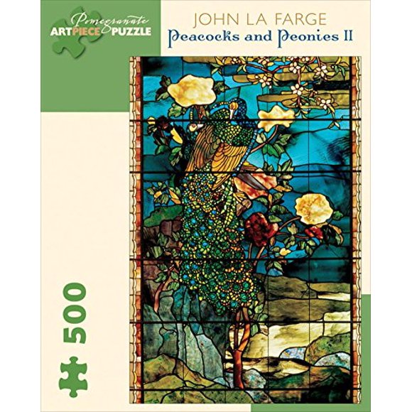 Lafarge/Peacocks Peonies 500 Piece Puzzle Jigsaw Puzzle 9 x 11in