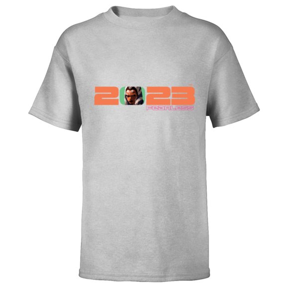 Star Wars Ahsoka Tano 2023 Fearless - Short Sleeve T-Shirt for Kids - Customized-Athletic Heather