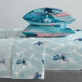 Lilo & Stitch Blue Floral Fun Bed Sheet Set