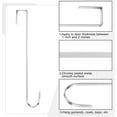 thumbnail image 3 of 12 Inch Christmas Wreath Hanger Hooks Over Door Metal Hooks Practical Clothes Towel Hanger Hooks for Christmas Front Door Decorations (Silver,2 Pieces), 3 of 7