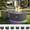 Charcoal Gray—Colored Lights, variant on Oaseeys Round Fire Pit Table – 30" Steel Propane Gas Fire Table with Propane Tank Storage (13.5" H), Charcoal Gray with Color-Changing LED Light Strip