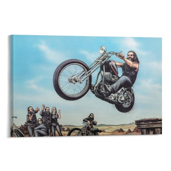David Mann Motorcycle Art Gnghost Rider Prints Poster (39) Poster Decorative Painting Canvas Wall Art Living Room Posters Bedroom Painting 08x12inch(20x30cm)