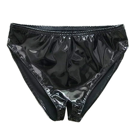 Dyfzdhu Crotchless Panties for Women Open Sexy Paint Underwear Wrapped Hip Bright Waist Appeal Lingerie Small High
