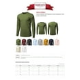 thumbnail image 4 of FashionOutfit Men's Causal Solid Basic 100% Ring Spun Cotton Long Sleeve T-shirt, 4 of 4