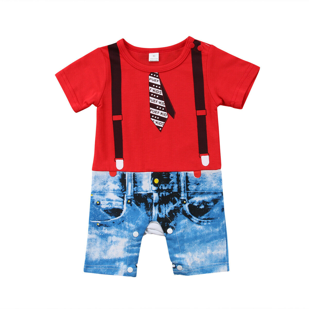 NEW Baby Boys Overalls Romper Shorts Jumpsuit Outfit Kids Newborn