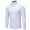 White, variant on Blczomt Blue Compression Shirts for Men Long Sleeve Solid Collared T Shirt S