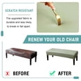 thumbnail image 6 of Dining Bench Cover Waterproof, Stretch Bench Slipcover PU Dining Room Bench Covers with Elastic Bottom for Living Room Bedroom Hotel-cream-71x16x6 in, 6 of 9
