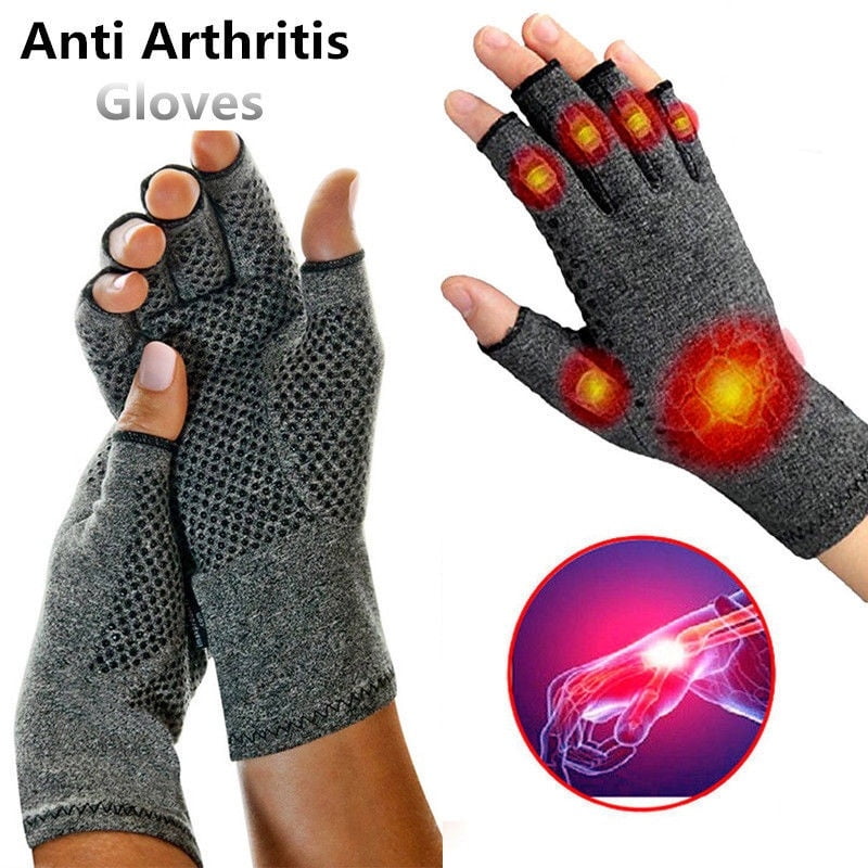 Pair Anti Arthritis Open Gloves Hand Pain Relief Arthritis Finger ...