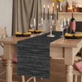 thumbnail image 2 of Vintage Black Table Runner, Contemporary Simple Solid Color Linen Texture Washable Cotton Linen Table Runners 36 Inches Long, Dresser Scarf Runner for Nightstand/End Tables/Round Tables 13''x36'', 2 of 9