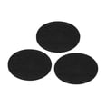 thumbnail image 1 of Unique Bargains 3.9' Diameter Adhesive Non-Slip Backed Felt, 3 Pcs 5mm Thickness, Black, 1 of 6
