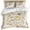 Yellow, variant on 3 Piece Yellow Grey Botanical Duvet Cover Set Full Size,Microfiber Comforter/Quilt Cover with Corner Ties and 2 Pillowcases,Spring Floral Watercolor Rustic All Season Soft Bedding with Zipper Closure