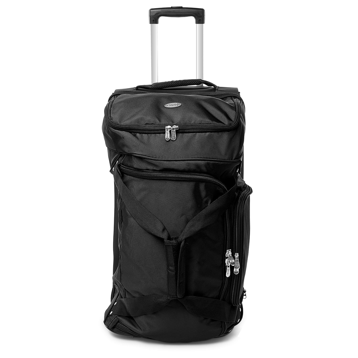 MOJO Air Force Falcons Black 27'' 2-Wheel Drop Bottom Rolling Duffel Bag