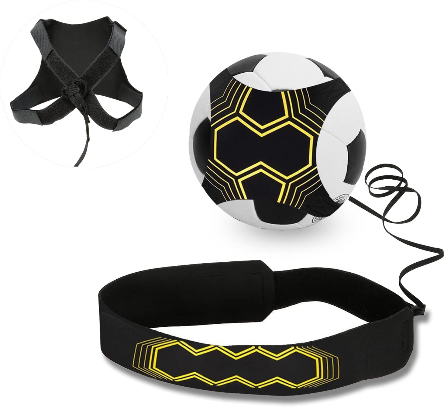 Soccer Kick Trainer with Adjustable Waist Belt for Football Skill Practice 
