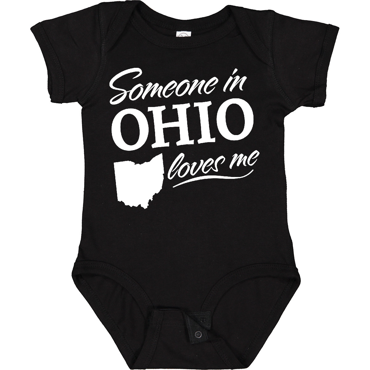 Inktastic Someone in Ohio Loves Me Boys or Girls Baby Bodysuit