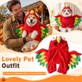 thumbnail image 6 of Parrot Shaped Pet Hooded Costume, Funny Full‑Body Bird Cosplay Outfit with Colorful Wing Decor, Soft Plush Pet Apparel for Halloween Holiday Party, Photo Shooting and Festival Dress‑up (S), 6 of 6