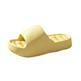 thumbnail image 2 of Women's Cloud Slides Pillow Slippers, Thick Sole EVA Shower Slides with Drainage Holes, Non-Slip Quick Dry Bathroom Sandals for Home Beach Pool Indoor Outdoor (Yellow, 40), 2 of 3