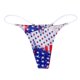 thumbnail image 1 of Gibobby Ropa interior bikini elástica para mujer Sexy G String Impreso Bragas Mujer T Back Calzoncillos Comfort Soft Low Rise(Azul， L), 1 of 3