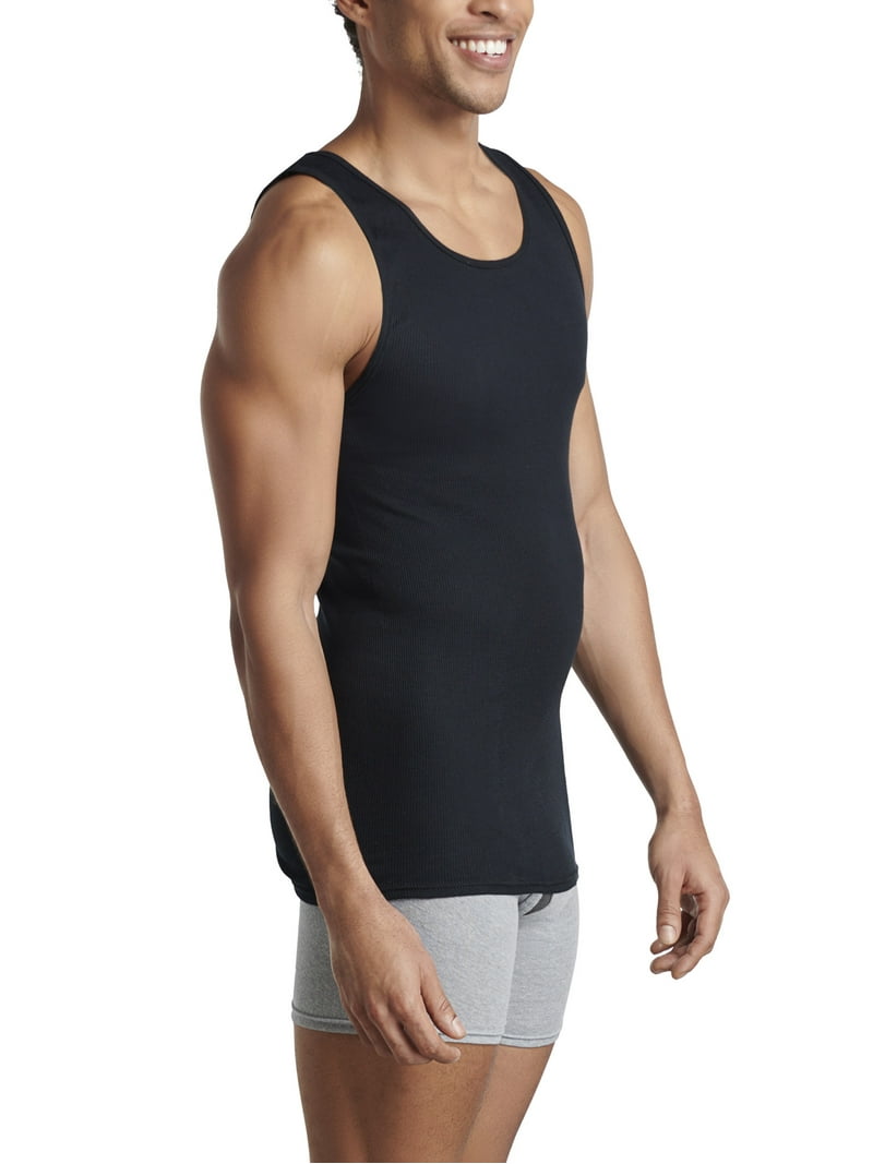 Fruit of the Loom Men's Active Cotton Blend A-Shirt Tank Top