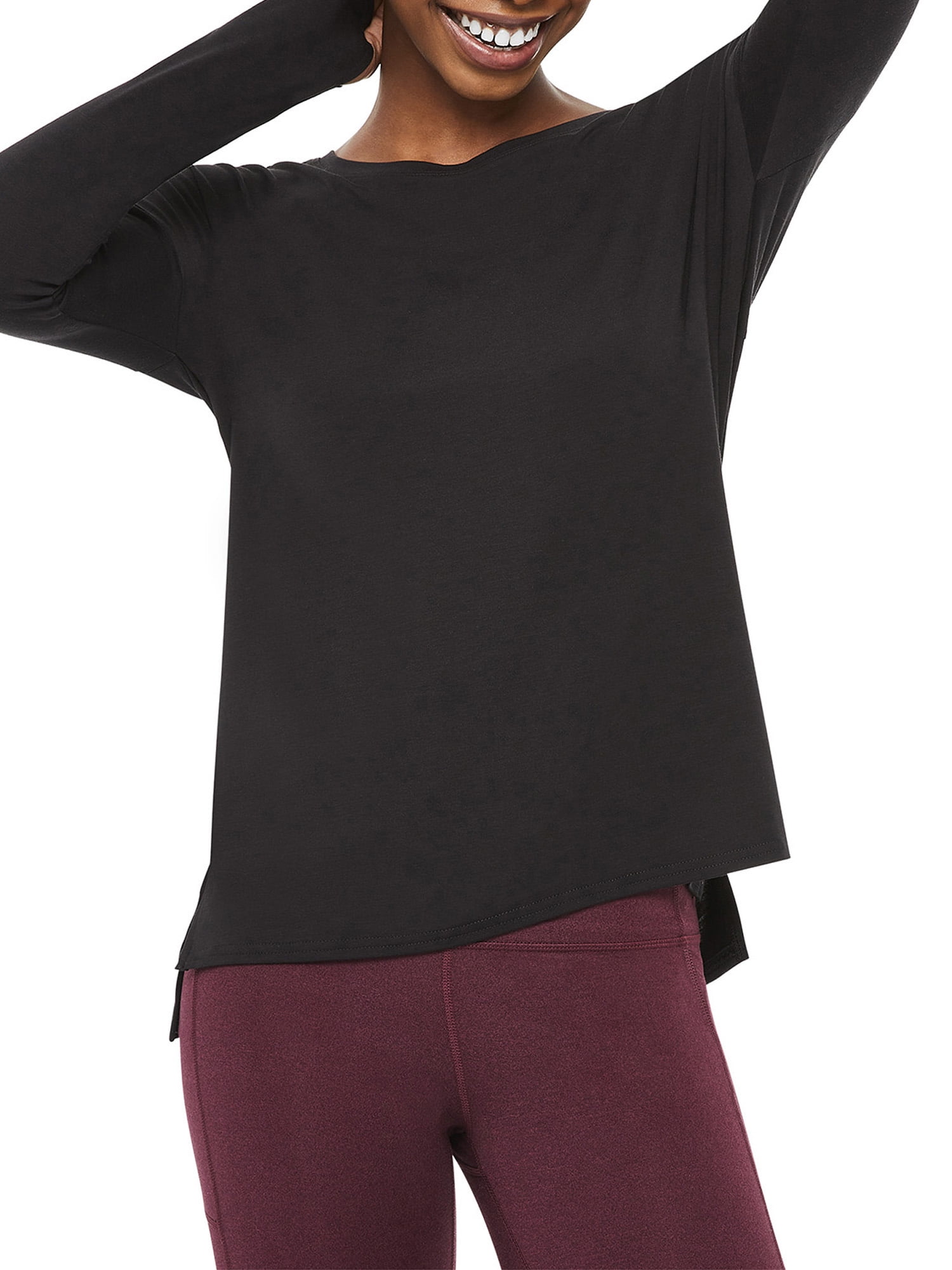 Women's Active Yoga Long Sleeve with Side Slits