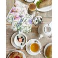 thumbnail image 4 of Spring Floral Kitchen Dish Towels for Drying Dishes Set of 3, Watercolor Herbs Summer Botanical Waffle Weave Microfiber Hand Tea Bathroom Towels Quick Dry & Absorbent Towel 15.7x23.6, 4 of 7