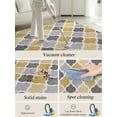 thumbnail image 5 of Moroccan Area Rug for Bedroom 5x7 Ft Yellow Gray Geometric Retro Super Soft fuzzy Throw Rug Non-Slip Fluffy Plush Indoor Floor Carpet for Living Room Nursery Home Decor, 5 of 8