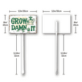 thumbnail image 2 of Eveokoki Grow Dammit Garden Signs Decor- Aluminum Garden Stakes Sign Funny Gardening Gifts for Women Men and Gardeners (20.8 Inches Tall), 2 of 6