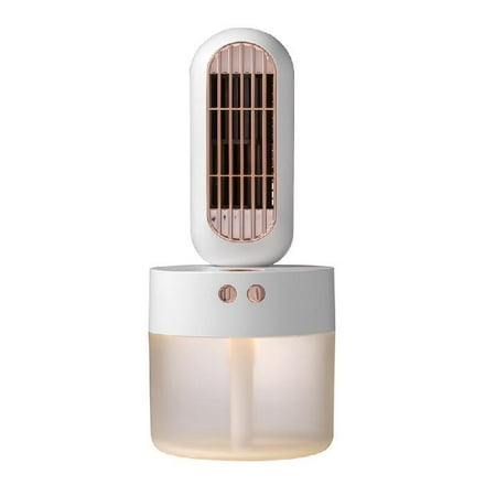 

Portable USB Air Cooling Fan for w/ Night Light Waterless Auto-off Super Quiet
