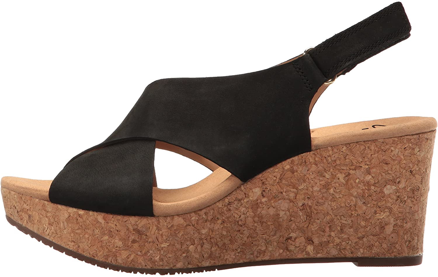 Clarks women's annadel best sale eirwyn wedge sandal black