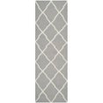 thumbnail image 4 of Safavieh Dhurries Grey Contemporary Rug - Runner 2'6" x 10', 4 of 4