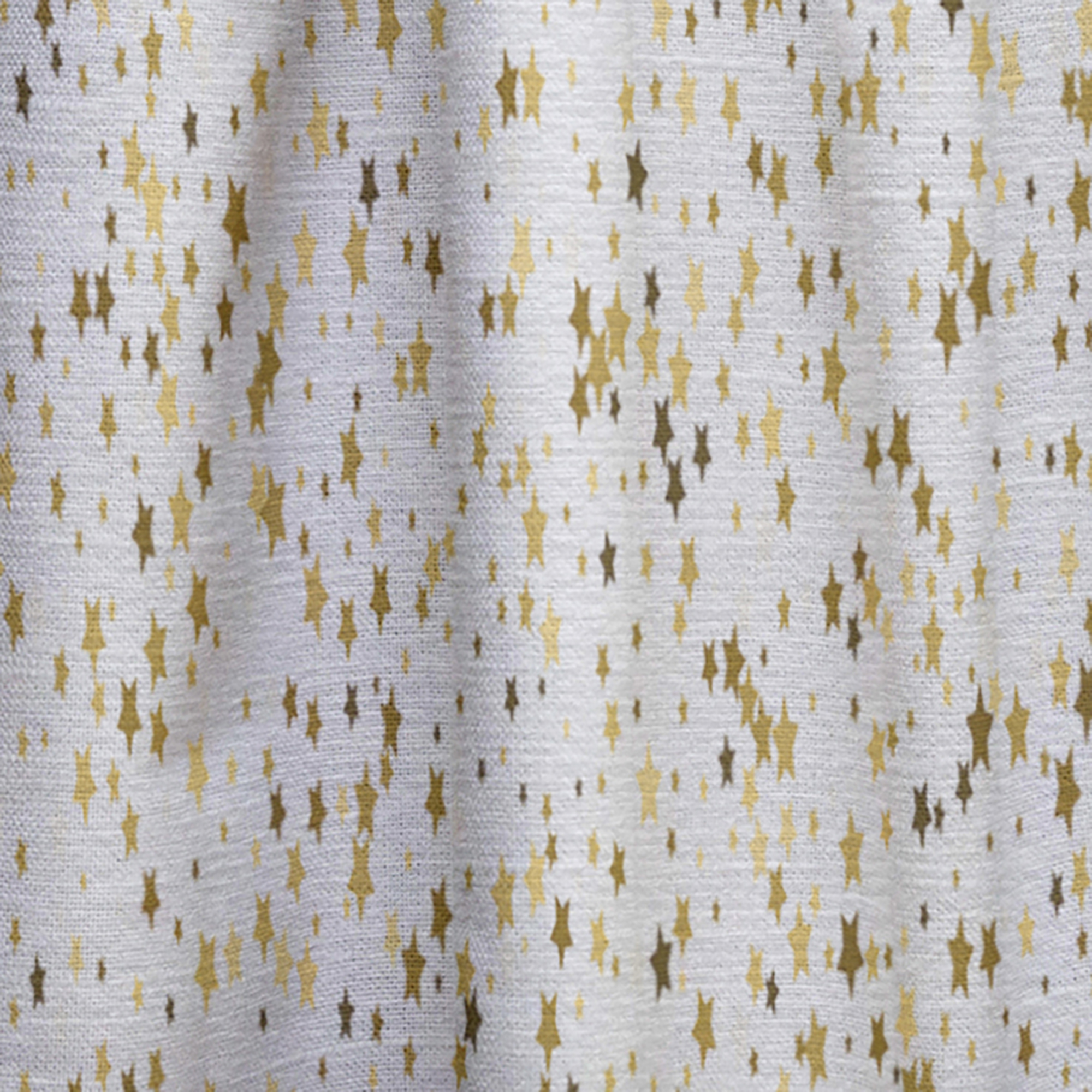 Designart 'Golden Glitter Confetti Retro Pattern' Mid-Century Modern Curtain Panel