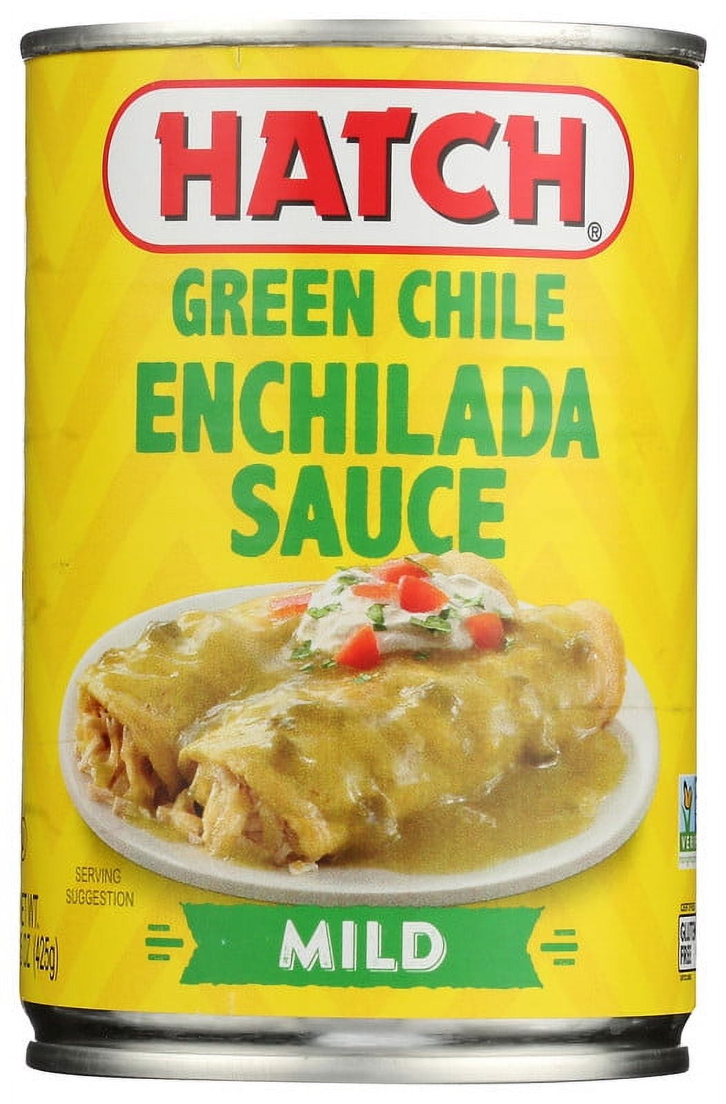 HATCH Green Chile Enchilada Sauce, Mild, 15oz, Kosher, Non