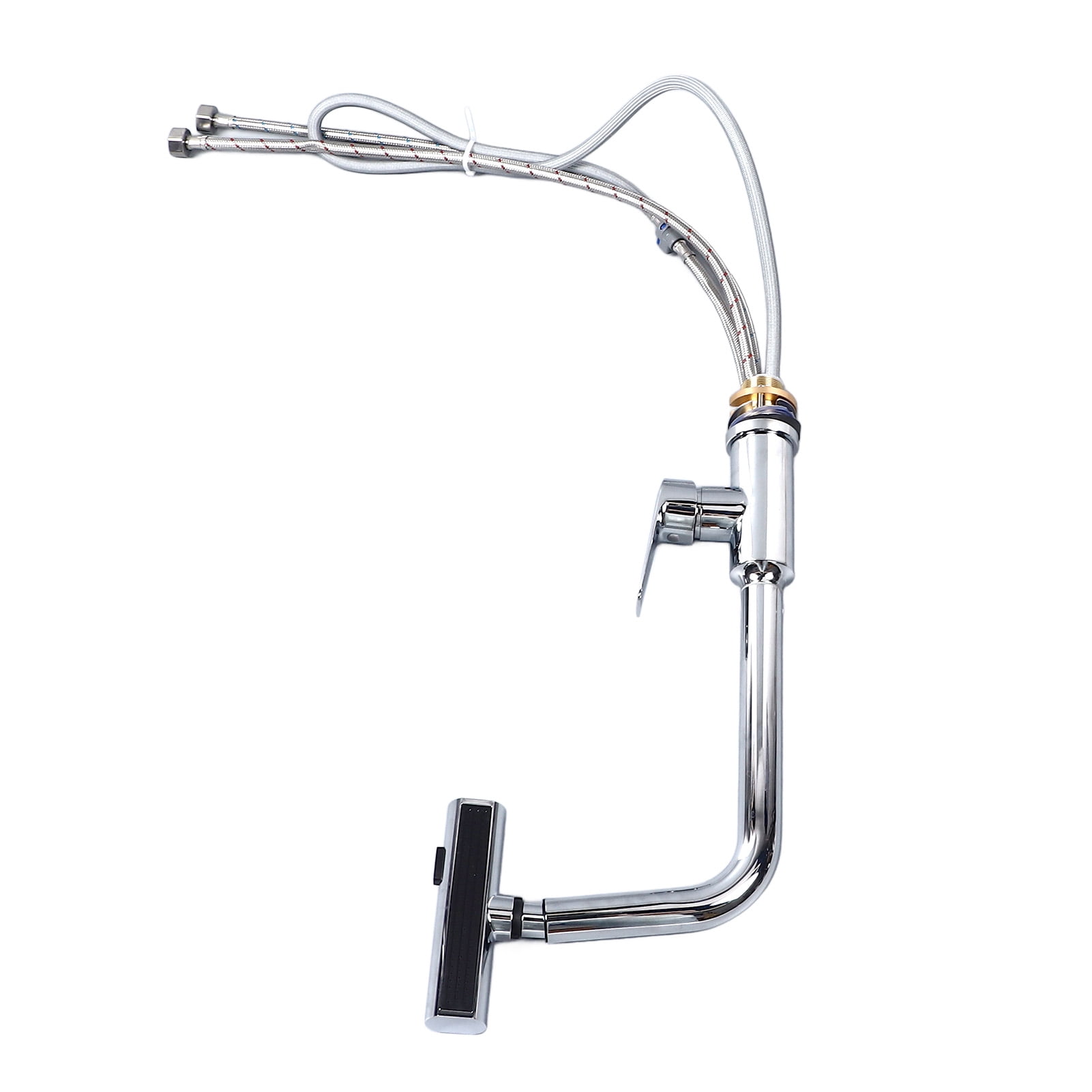 BIMZUC Kitchen Faucet with Pull Down Sprayer Stainless Steel 360 Degree Rotation Single Handle Sink Mixer Tap for Laundry Bathroom Commercial Farmhouse RV Utility Sink High Arc