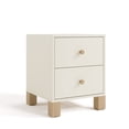 thumbnail image 3 of Storkcraft California 2 Drawer Nightstand, Frosted Oat and Driftwood, 3 of 12