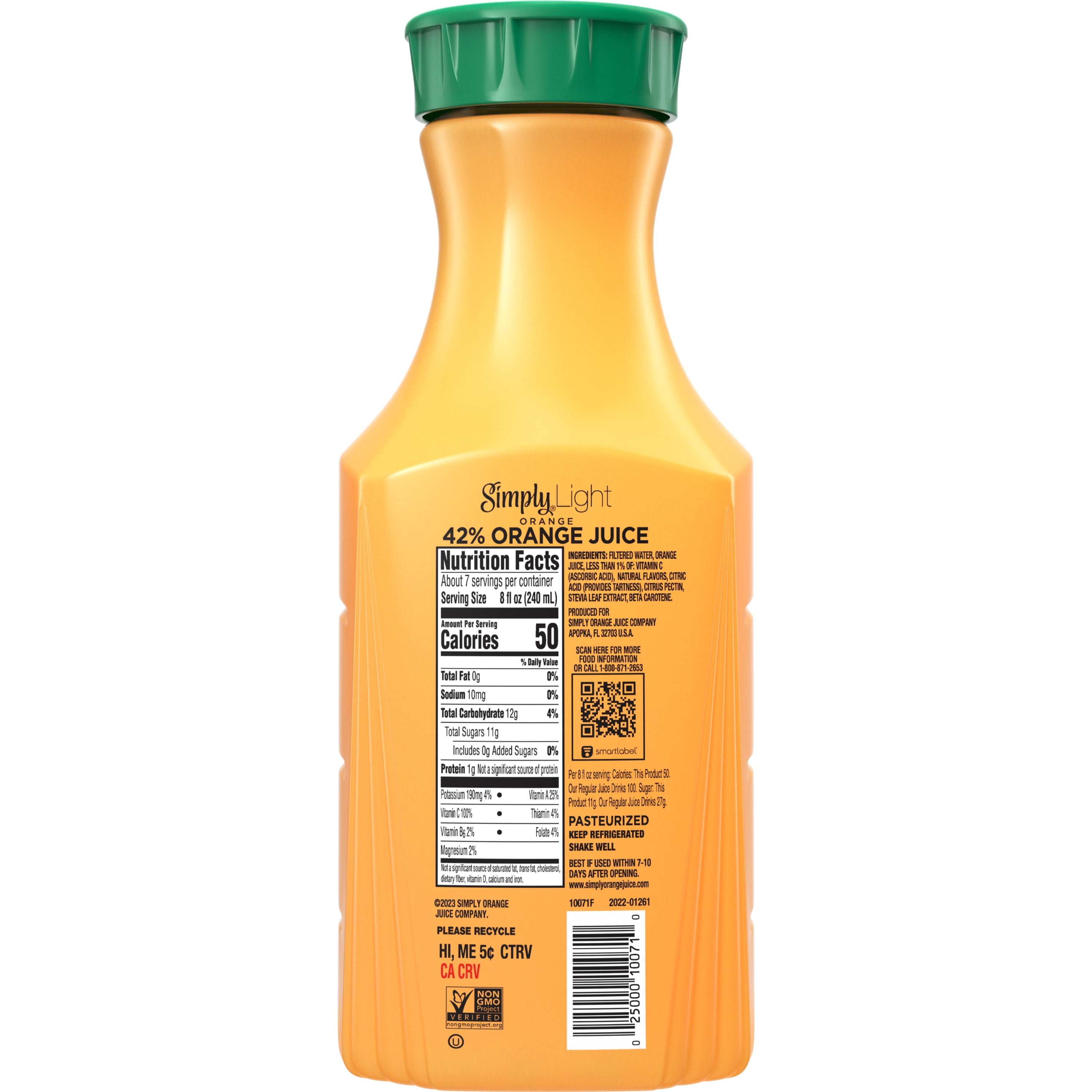 Simply clearance orange nutrition