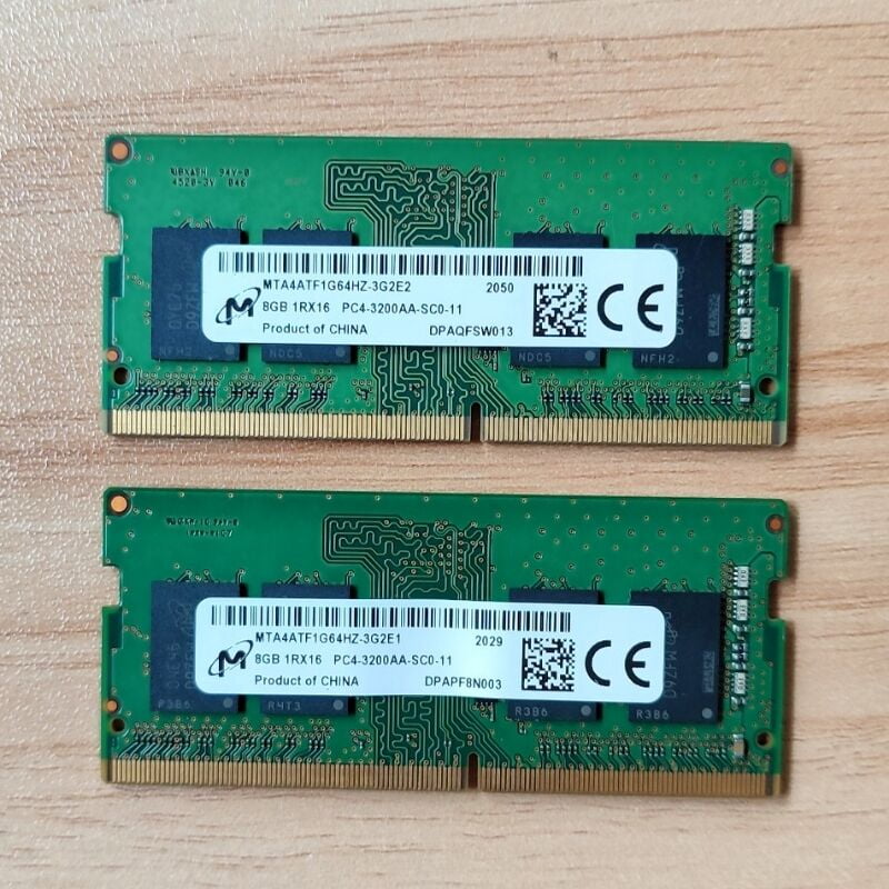 Micron RAMS DDR4 8GB 3200MHz Laptop Memory DDR4 8GB 1RX16 PC4